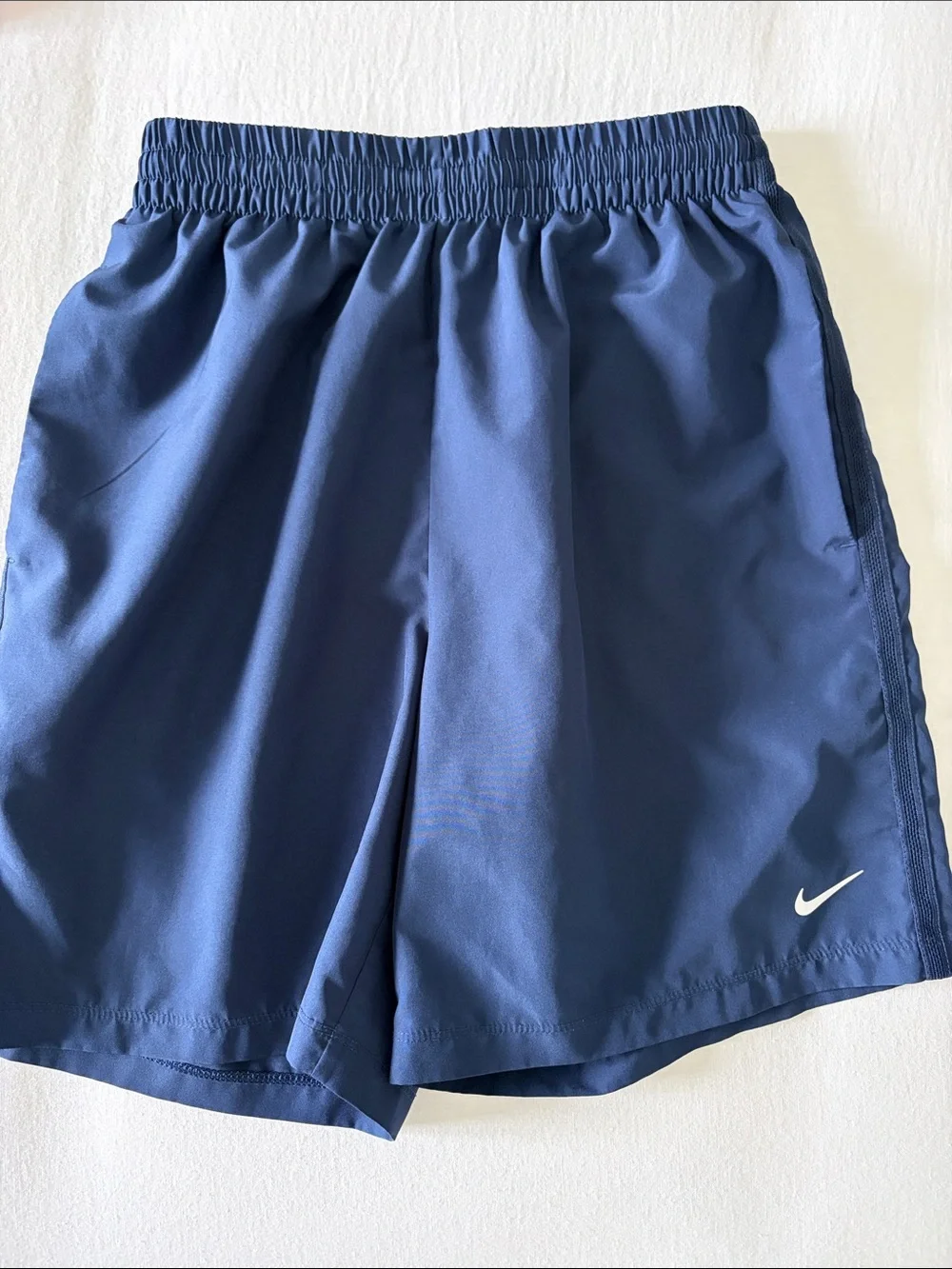 Nike Boys' Athletic Shorts Set in Gray, Red, and Royal Blue - Size L